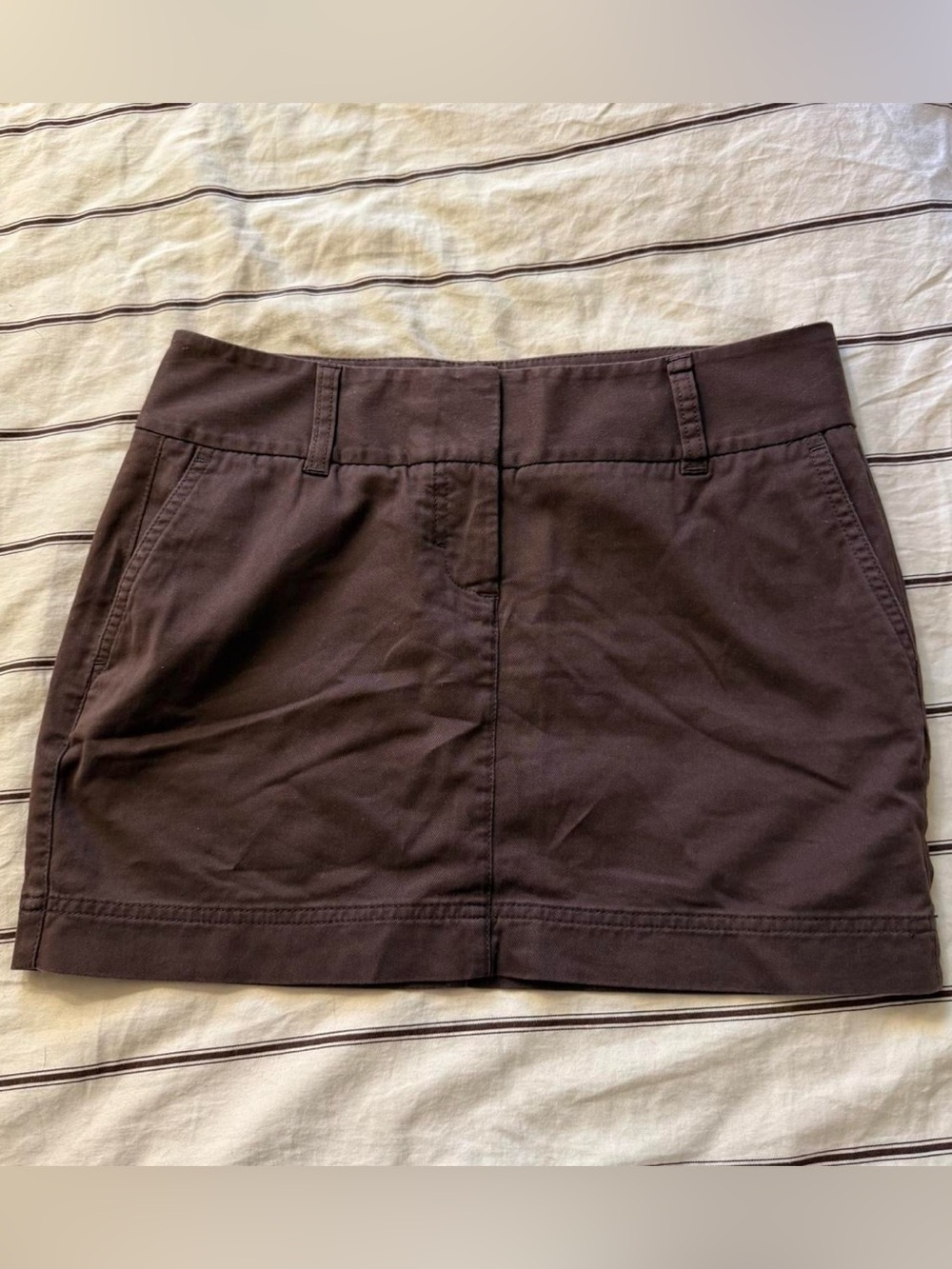 vintage brown express cargo mini skirt